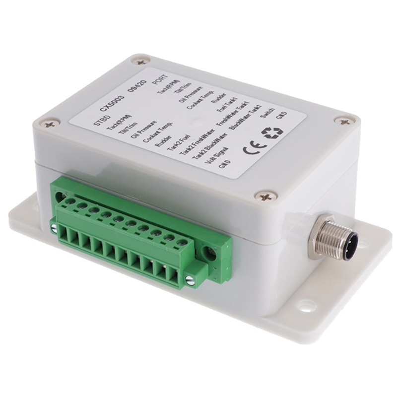 NMEA 2000 Multifunction Converter Connect Up to 18 Sensors 0-190 ohm CX5003 NMEA2000 Converter For Boat Yacht Marine sensor