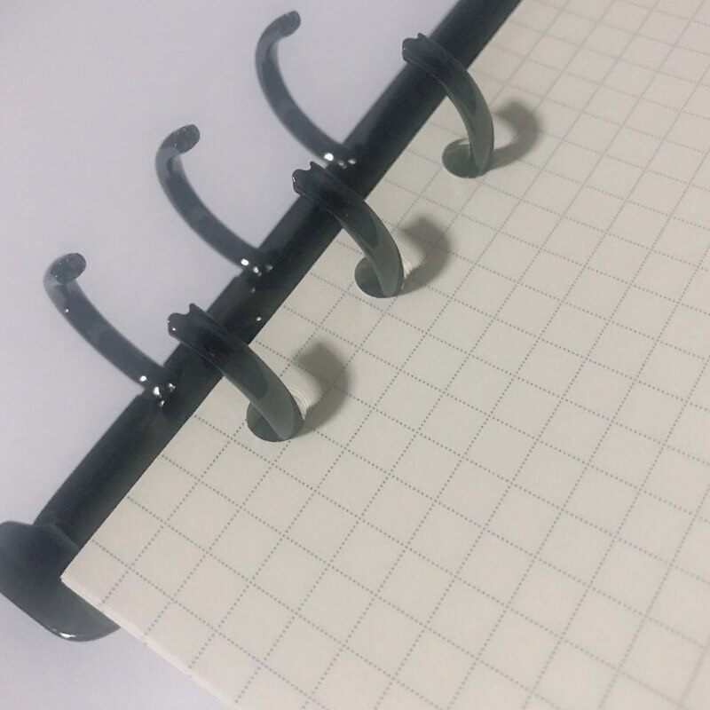 40 Sheets/Set A6 Loose-Leaf Notebook 6 Holes Filler Papers And Clip Metal Stainless Spiral Binder File Folder Offic