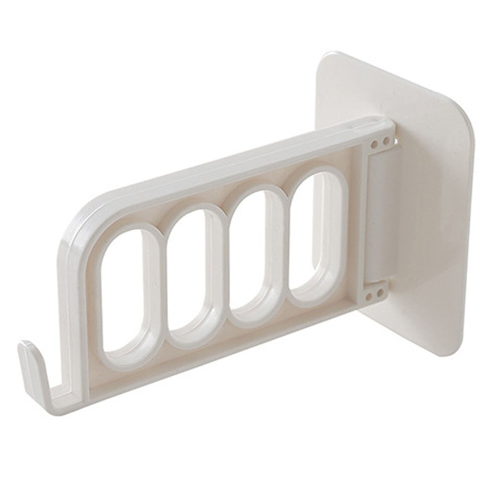 Drying Rack Balcony Clothes Drying Rack Wall Mounted Clothes Drying Rack Bathroom Drying Rack Indoor Space Saving 4 Holes: white / 3pcs