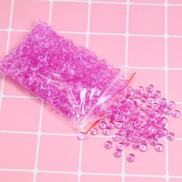 Colorata Aggiunta Acquario Perline Per Slime Palle Pendenti E Ciondoli Forniture Slimes Accessori Craft Stucco Fai Da Te di Riempimento Giocattoli Per I Bambini: 30g Purple