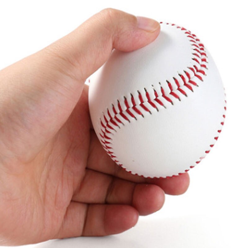 Alta qualità 1 pz bianco sicurezza Kid Baseball Base palla pratica allenamento PU chcovers Softball Balls Sport gioco di squadra No cucito a mano