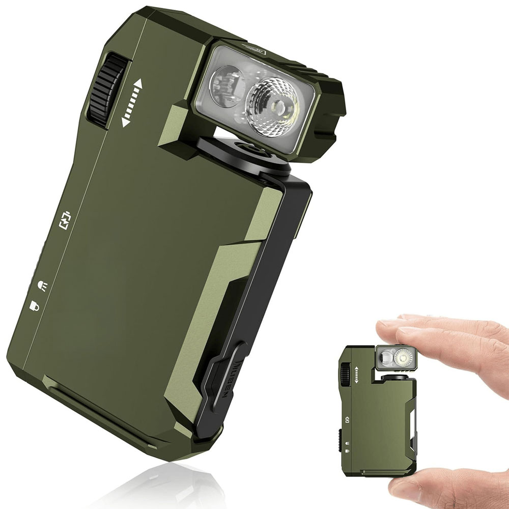 G5 Rechargeable EDC Flashlight, 400 Lumens Dual Light Sources Mini Flashlight