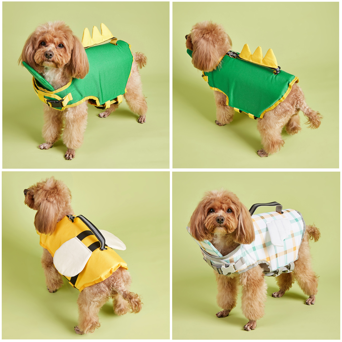 Dog Life Jacket Reflective Adjustable Dog Flotation Swim Vest Enhanced Buoyancy Summer Dog Sailboats Surfing Safety Vest