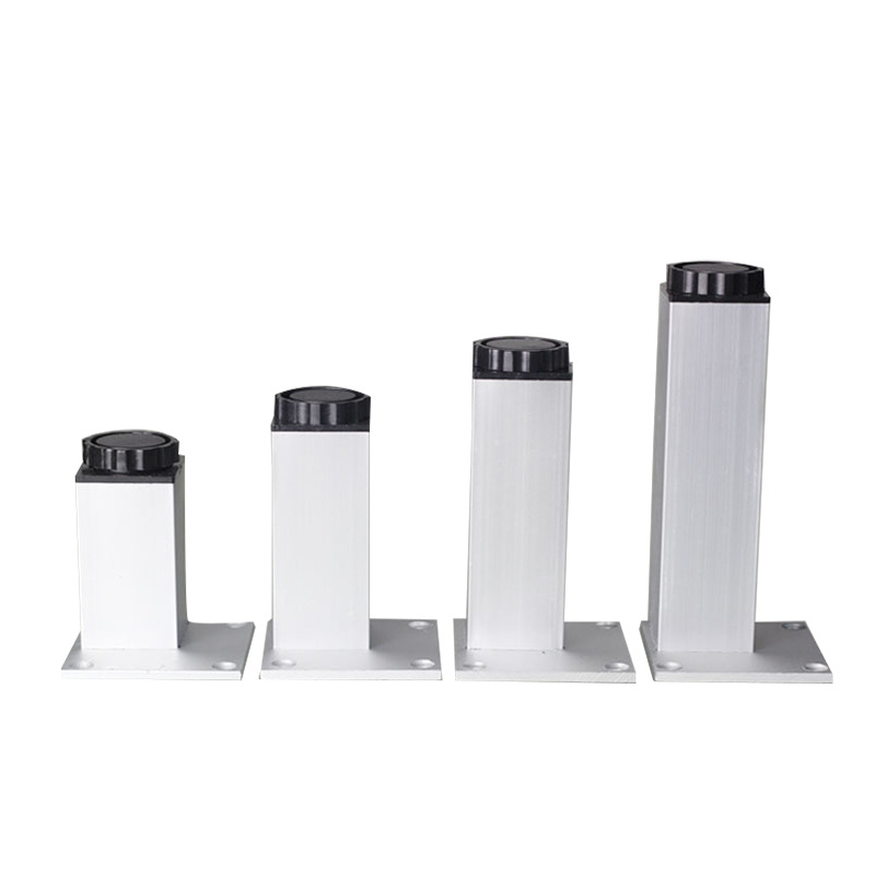 Pieds de Meuble en Aluminium et Métal, Base Triangulaire Réglable avec Vis, pour Table, Canapé-Lit, 6-40cm, 4 Pièces/Ensemble