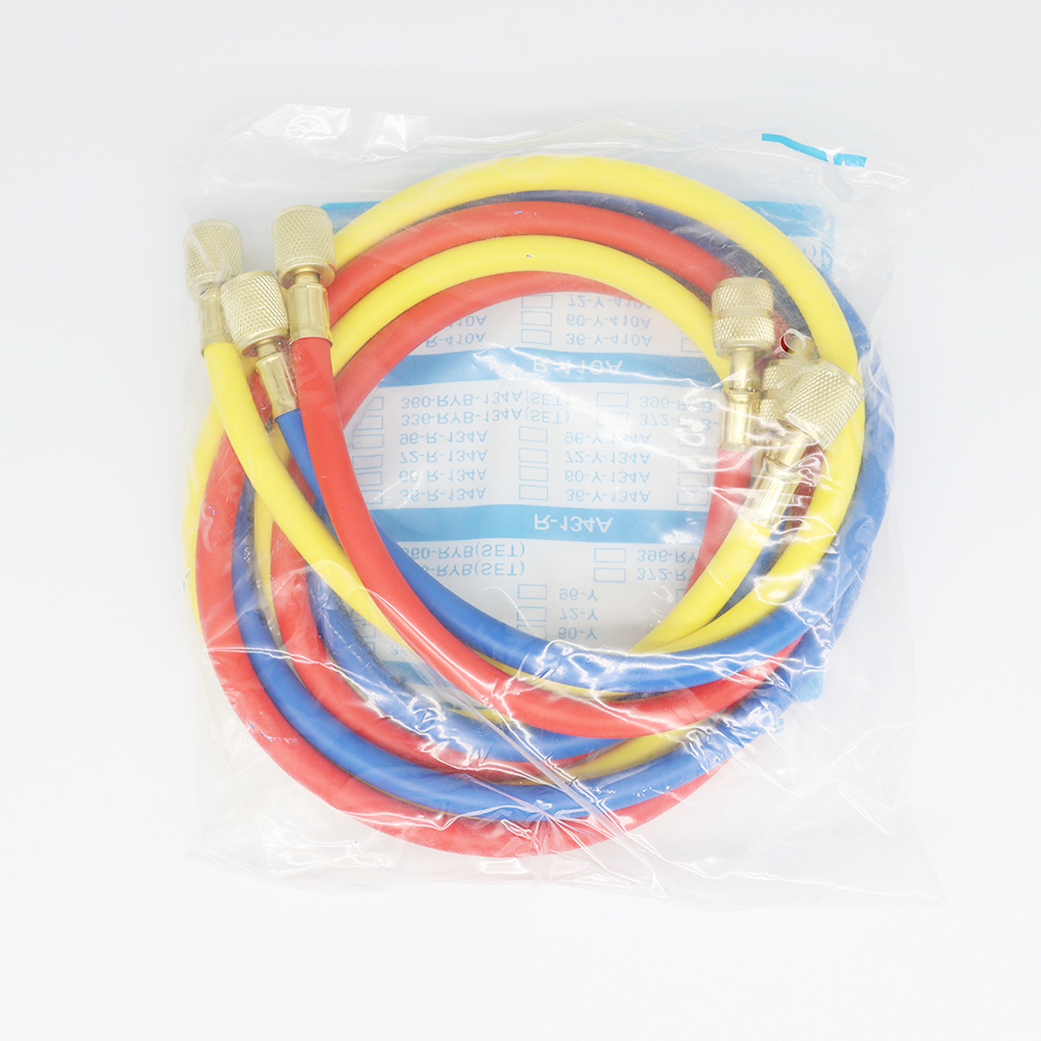 R410a st kylmedelsslangar för ac, 3 färger, 1/4 " sae, -5/16 sae-gänga, 800-4000 psi arbetstryck, passar för  r134a vvs-system