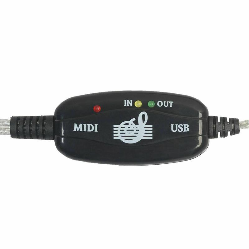 Usb In-Out Kabel Converter Pc Naar Music Keyboard Adapter Usb Adapter Kabel Midi Interface Cord A4G1