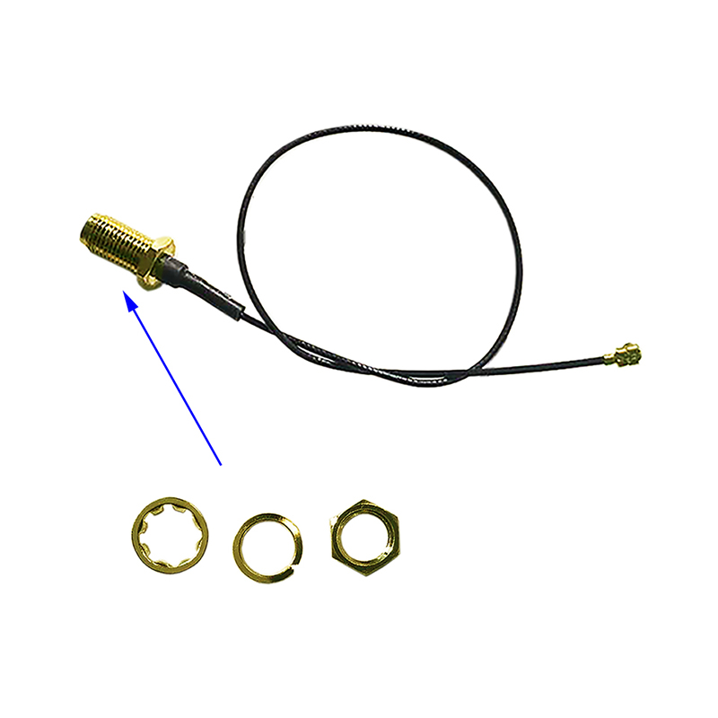 WiFi Antenne 2,4 GHz 5dbi 20cm U.FL/IPEX zu SMA Stecker Zopf Kabel Omni Antenne für Booster Router Modem USB Adapter Verlängerung