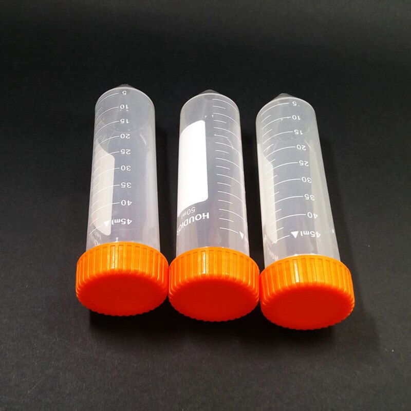 50ml 50 kpl/erä mikrosentrifugi sentrifugiputkia v-muotoisella kierrekorkilla muovinen sentrifugiputki koepullot