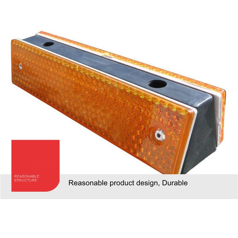 Reflective Material Road Stud Pavement Marker Anti-collision Warning Spike Yellow LED Single-sided Reflective Highway Outline