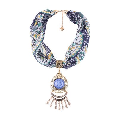 NEUE Anhänger Halsketten Chiffon Schmuck Schal Frau/Damen Jahrgang Lange Quaste Halsband Schal Boho Foulard Weibliche: 2