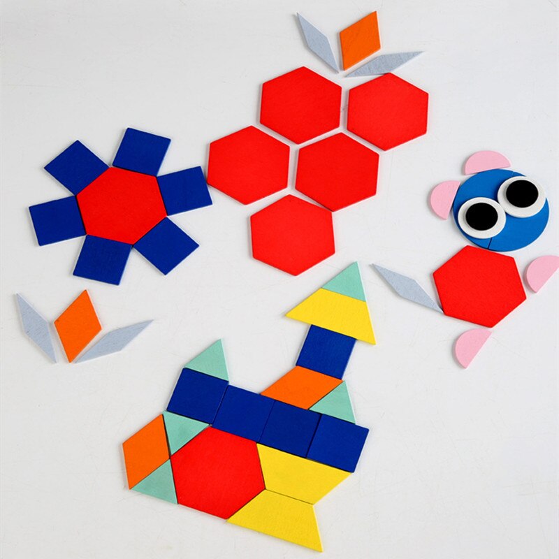 Shape Puzzle Early Education and Intelligence Imposition Hand-eye Combination Variety of Geometric Shapes Jigsaw Puzzle