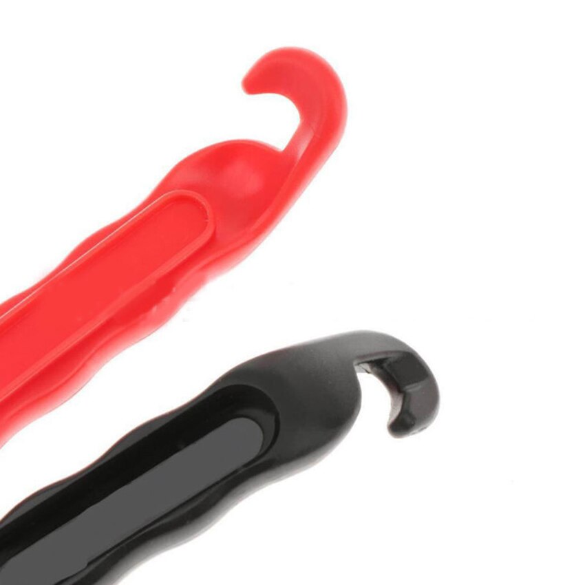 1PC levier de pneu pour pneus de vélo, levier de pneu en plastique ouvre-levier disjoncteur Nylon pneu outil de réparation pour pneus de vélo-noir, rouge