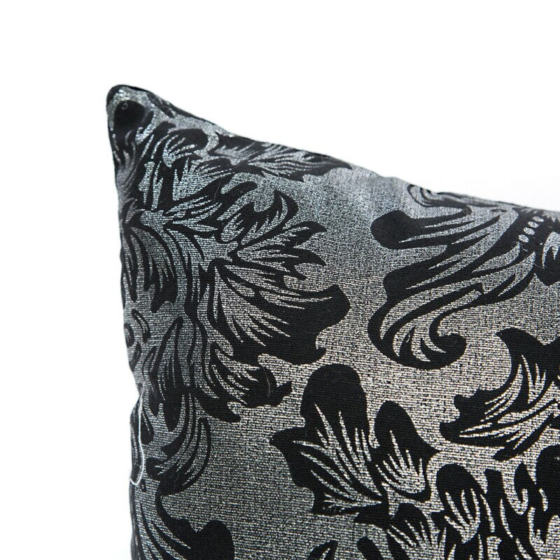 Gris noir jeter taie d'oreiller housse de coussin taie d'oreiller maison canapé décor impression taie d'oreiller