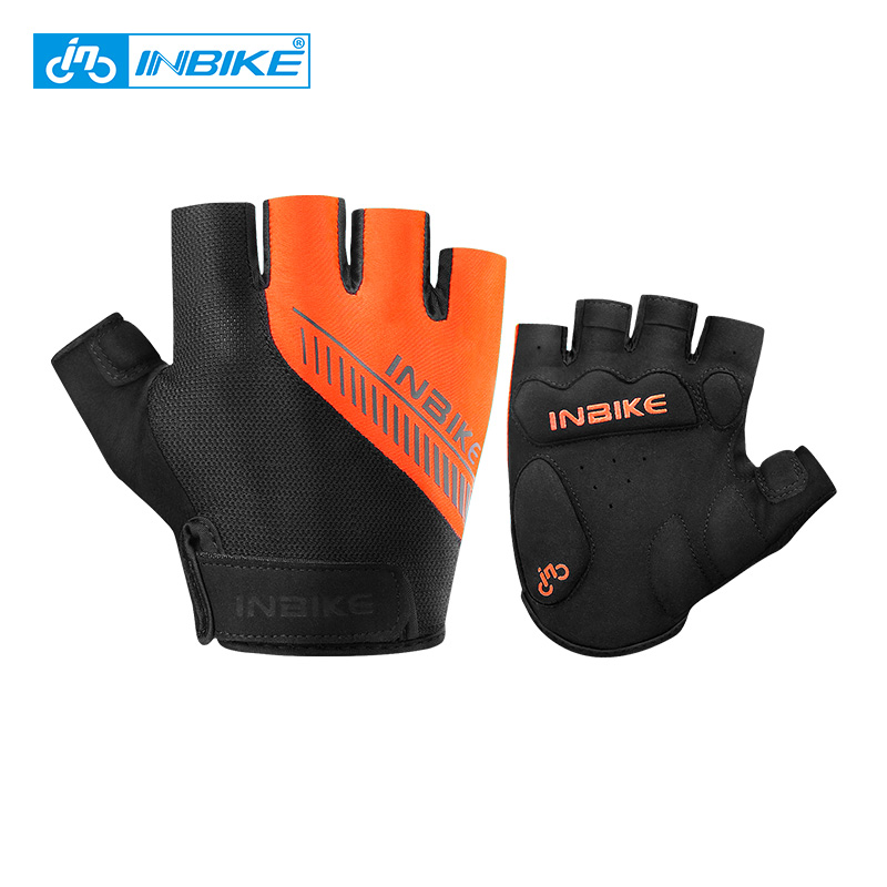 INBIKE Cycling Half Finger Gloves Summer Road Bike Gloves Men Women MTB Thickened Palm Pad Fitness Sports Bicycle Gloves BH008