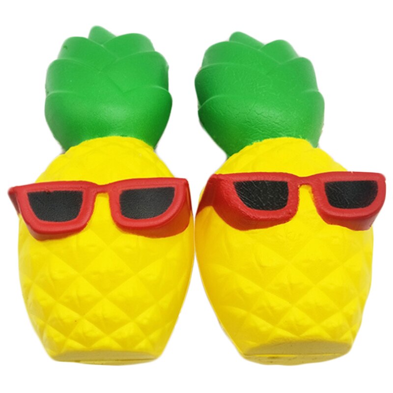 Kawaii Sunglasses Pineapple Squishy Simulation Bread Slow Rising Squeeze Toy Stress Relief for Kid fun