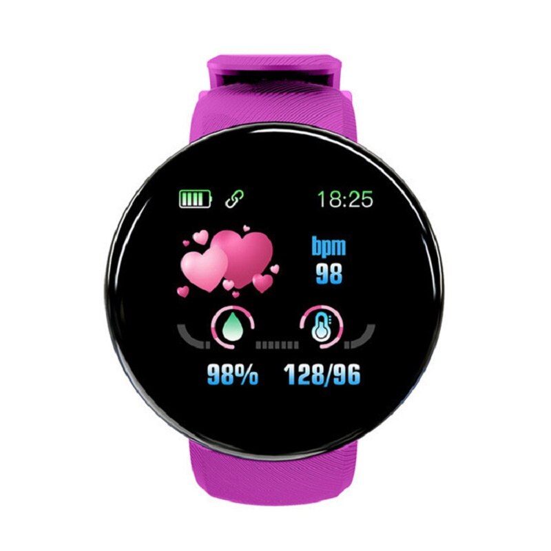 Smart Polsbandjes Waterdichte Sport Armband Bloeddruk Hartslagmeter Sport SmartwatchD18 Stap Teller Fitness Armband