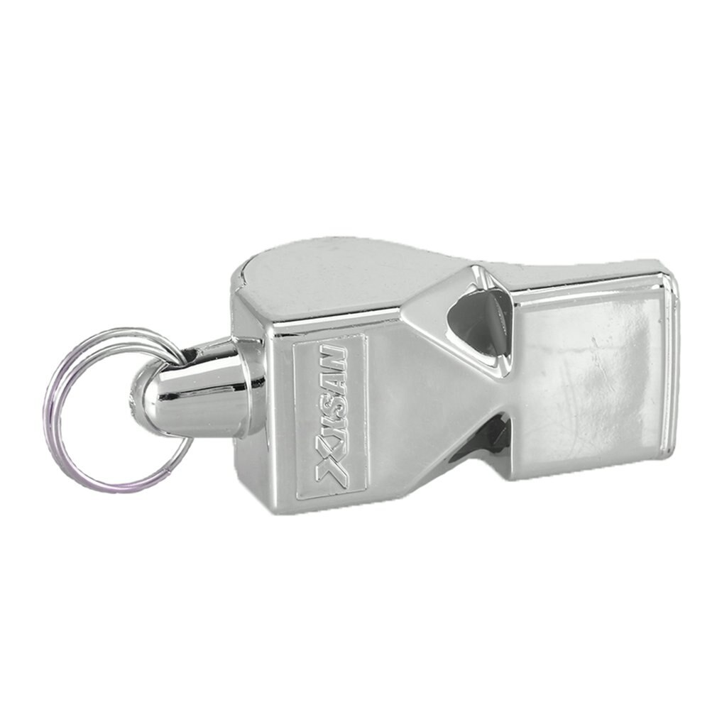 Metal apito de aço inoxidável extra alto cordão para a escola esportes futebol basquete e proteção salva-vidas