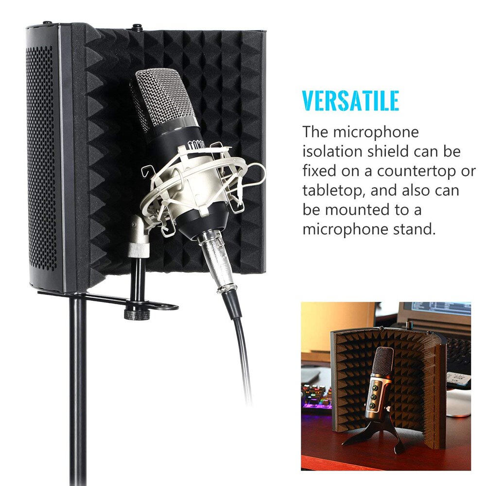 Recording Microphone Wind Screen Board Sound-absorbing Cover Microphone Sound Insulation Screen Sound-proof Plate