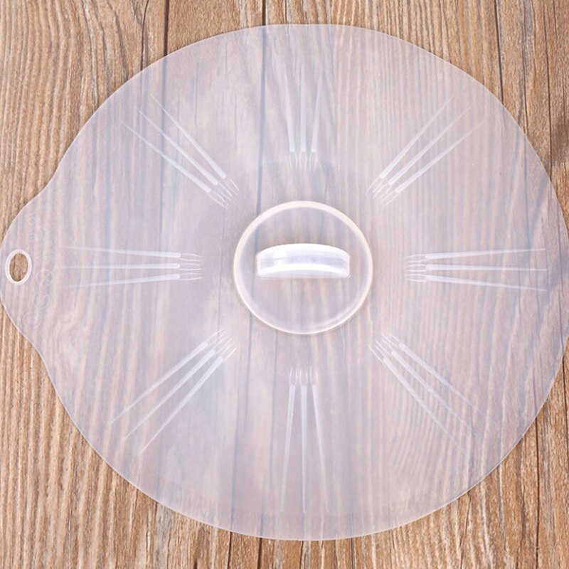 Transparante groene siliconen deksel-kom pan kookpot deksel siliconen pan morsstop deksel ronde keukengadgets