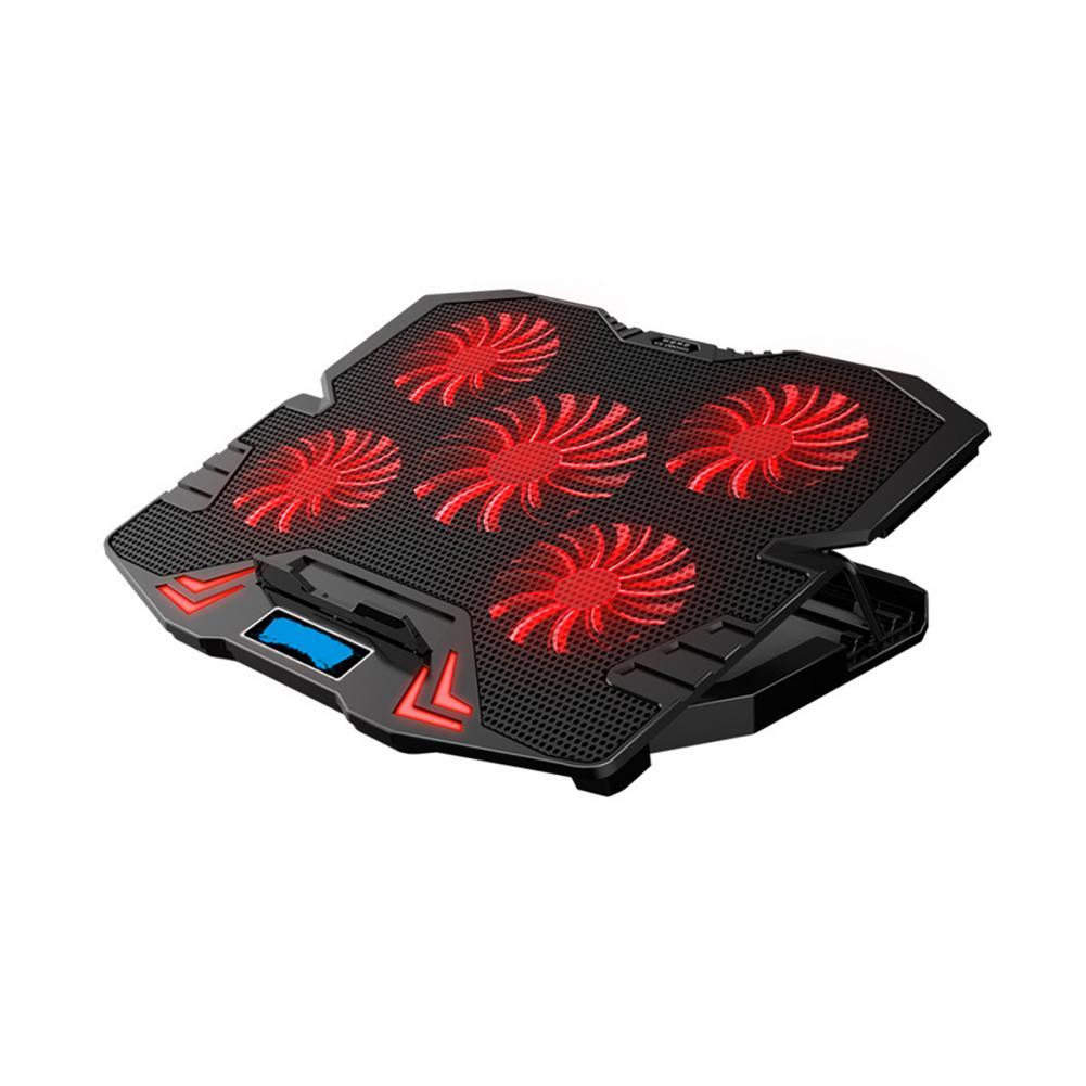 Comfort Angle Lightweight Quiet Laptop Cooling Pad for Notebook: Rood