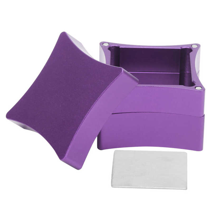 Aluminium Chalk Holder 3cm/1.2in Aluminium Chalk Holder Clip Carrier Case with Strong Magnetic Snooker Accessories: Purple