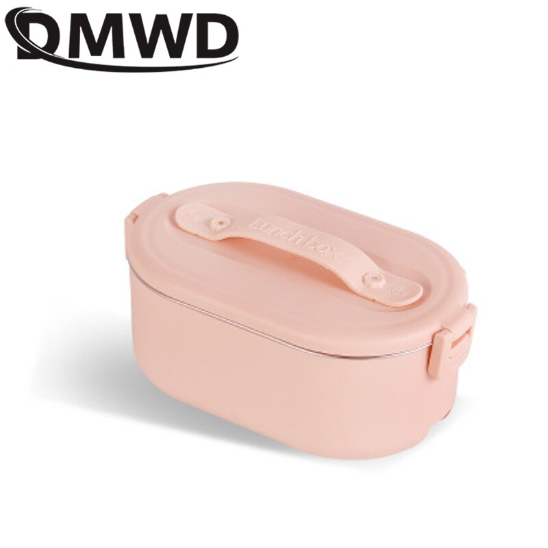 DMWD 220V Lunch Box Food Container Portable Electric Heating Food Warmer Heater Rice Container Dinnerware Sets For Home