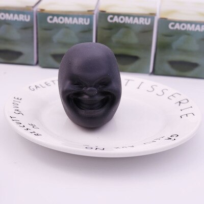 5 Stijlen Leuke Menselijk Gezicht Bal Knijpt Emotie Vent Pop Volwassenen Kids Stress Reliever Stress Relief Speelgoed Fidget Speelgoed Squishy speelgoed: black 1