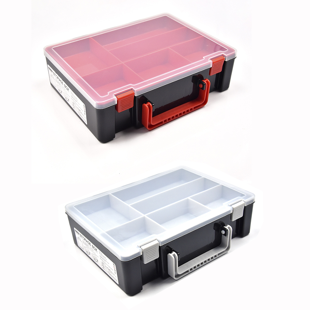 Nueva caja de aparejos de pesca, accesorios de pesca portátiles, caja de almacenamiento de herramientas, carpa de doble capa para productos de pesca, anzuelos, cajas de señuelos