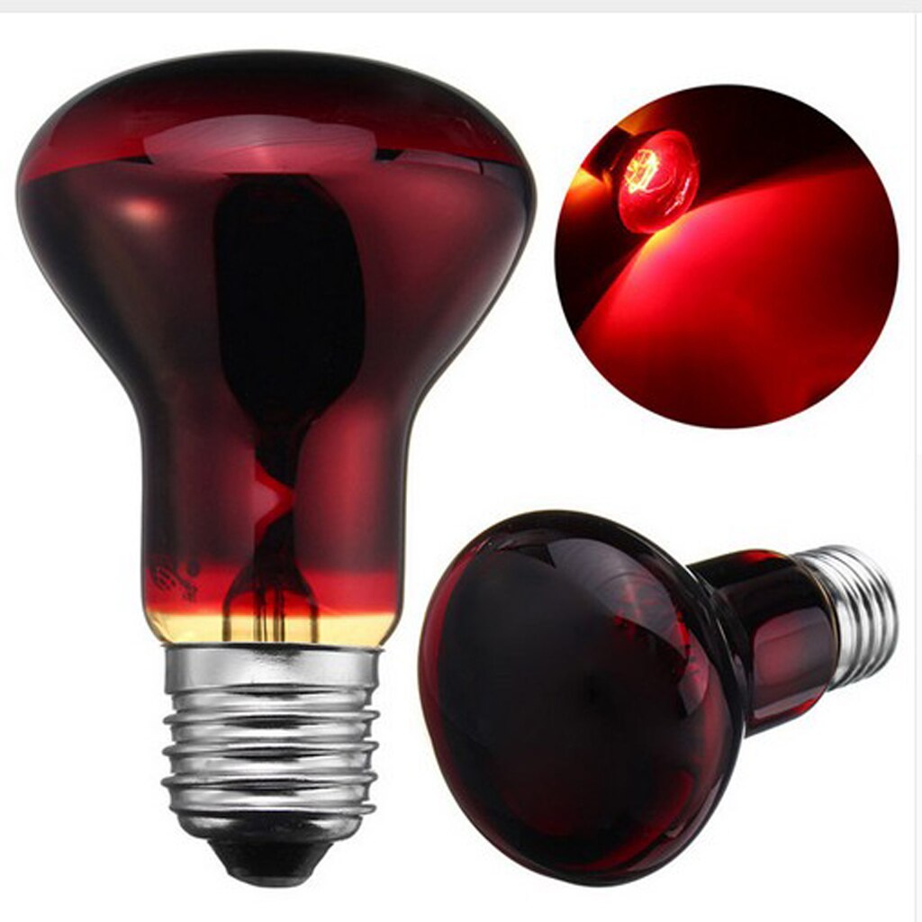 40/50/60/75/100W Infrared Basking Spot Lamp Single Max Heat Reptile Red Bulb Light Infrared Basking Spot Lamp