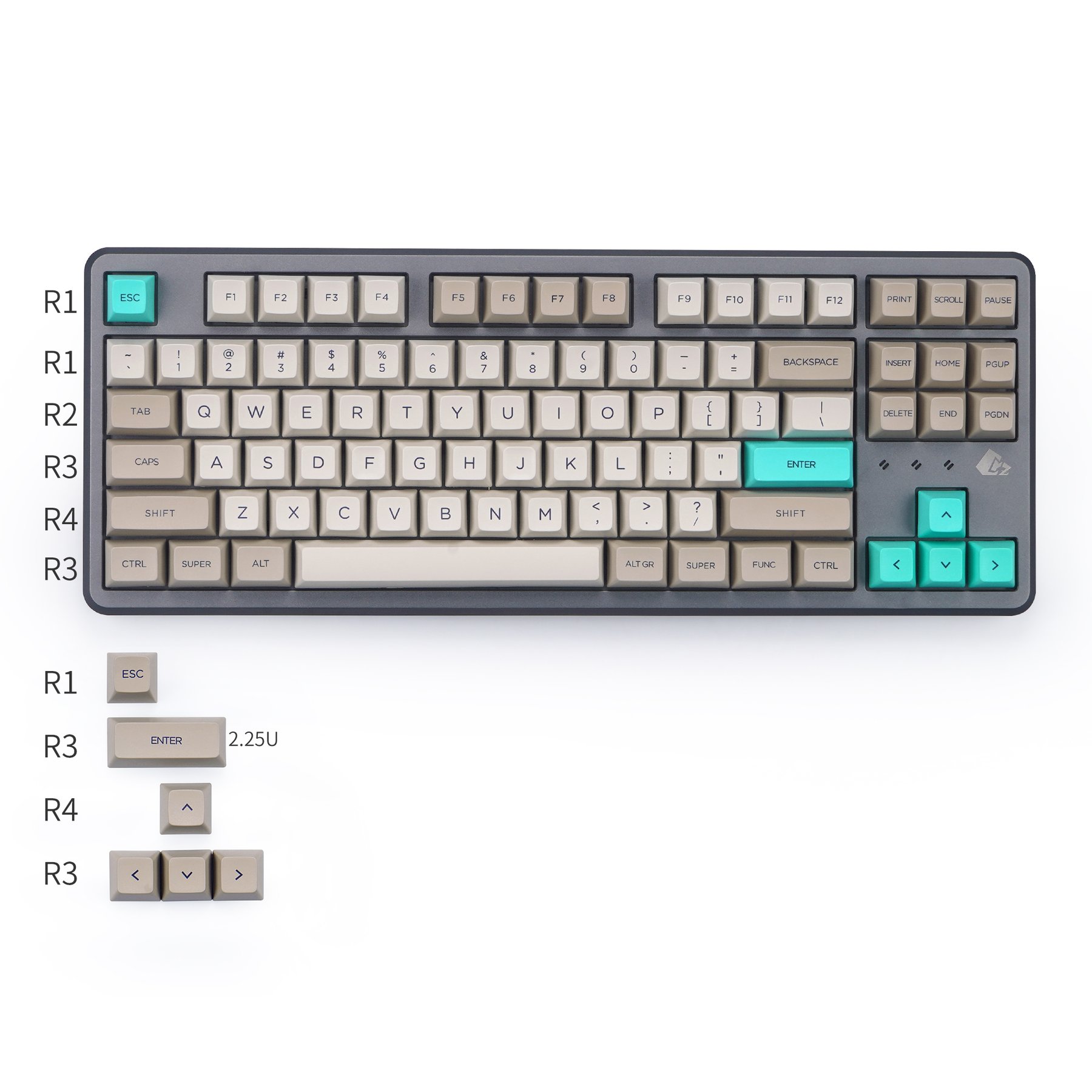 SA Retro PBT Keycaps Set