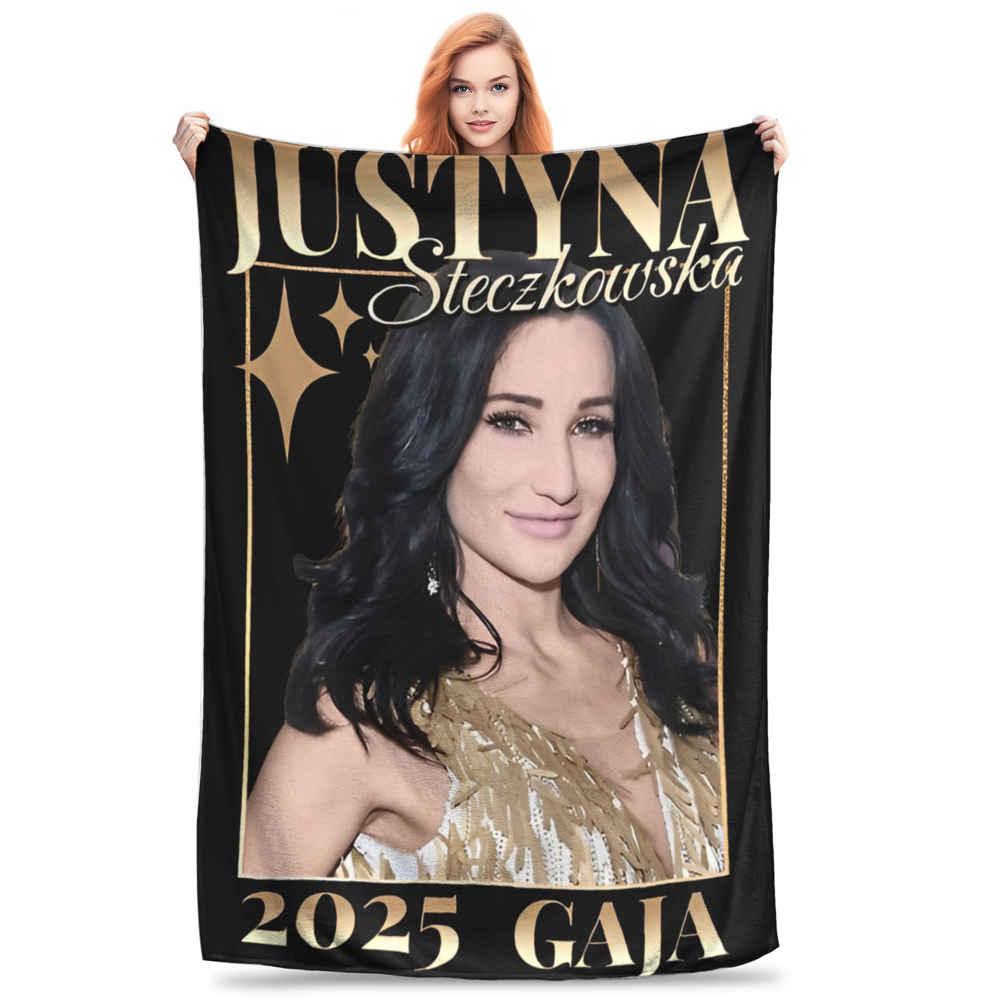 Melody Esa Diva Espagne Eurovisions 2025 Couverture pour canapé Couverture en peluche douce 50 x 60 pouces Couvre-lits de tailles multiples pour toutes les saisons: Twin / MULTI
