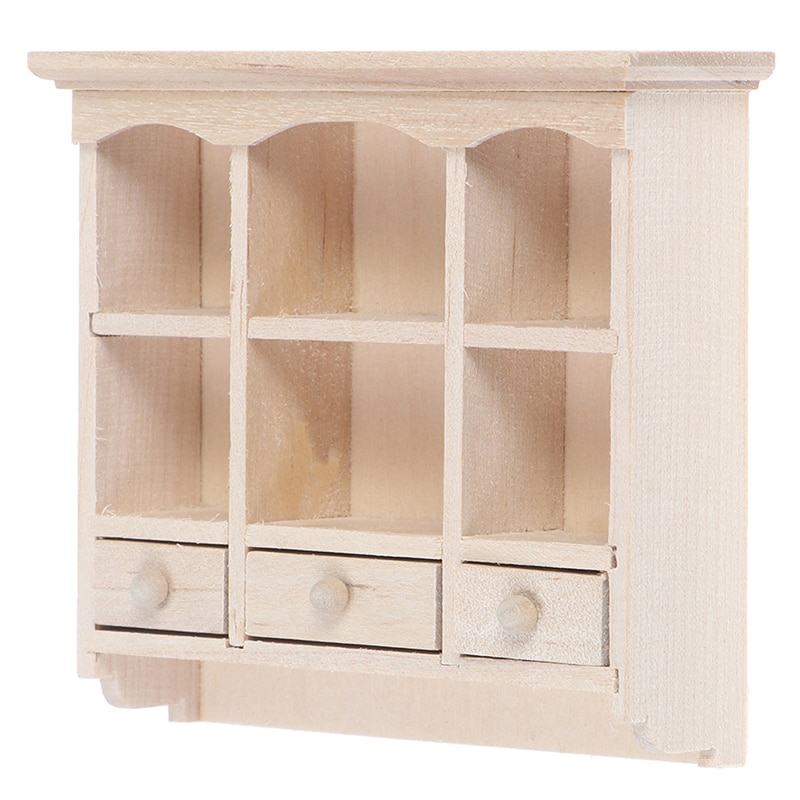 1/12 Miniatuur Kast Opknoping Kast Plank Model Poppenhuis Meubels Decor