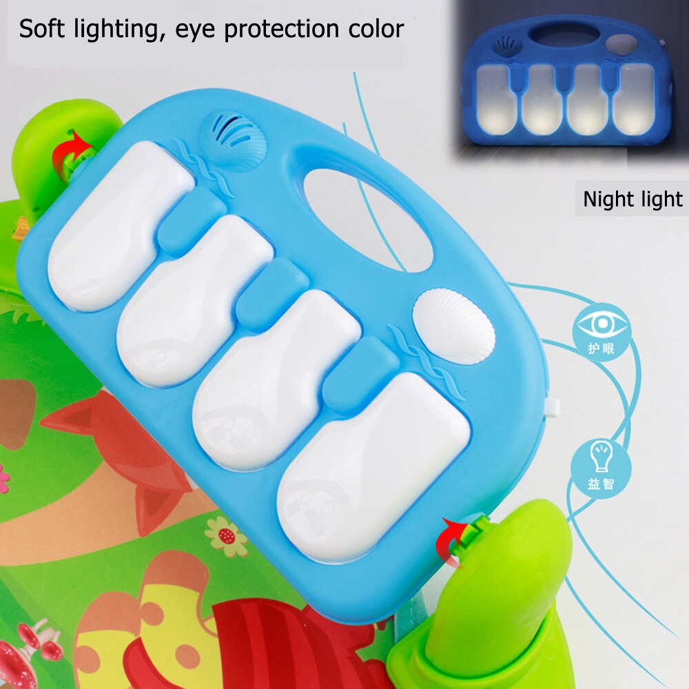 Baby Crawl Mat Kids Gym Tapis Educatief Rack Game Zuigeling Muziek Speelkleed Met Piano Toetsenbord Peuter Spelen Pad