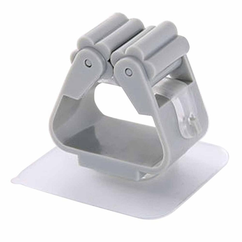 Bezem dweil houder stevige muurbevestiging bezem grijper houdt zelfklevend geen boren super antislip bezem stoffer en blik hanger dweil gereedschap: 8