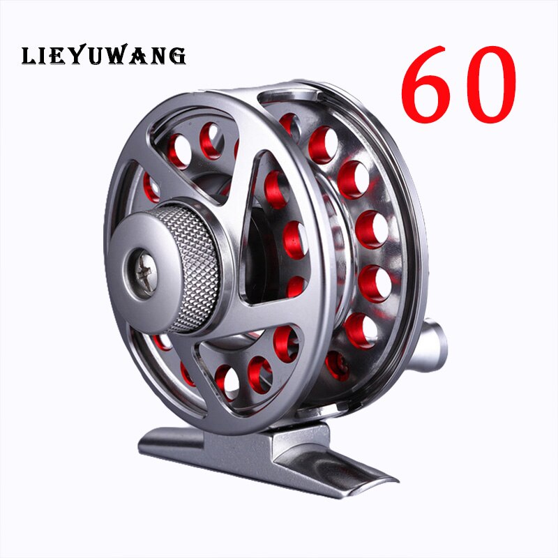 LIEYUWANG DS40-90 Alle metalen Vis lijn Wiel Superhard Vliegvissen Reel Een Manier Lager Vissen Spool Met Disc Type Rem: Goud