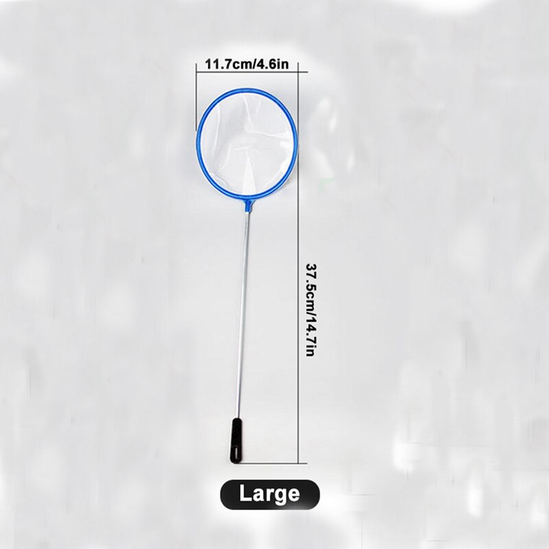 Round 3D Aquarium Fish Tank Catch Net Stainless Steel Mini Rod Fishing Outdoor Round Pocket Shrimp Fishing Nets for Children