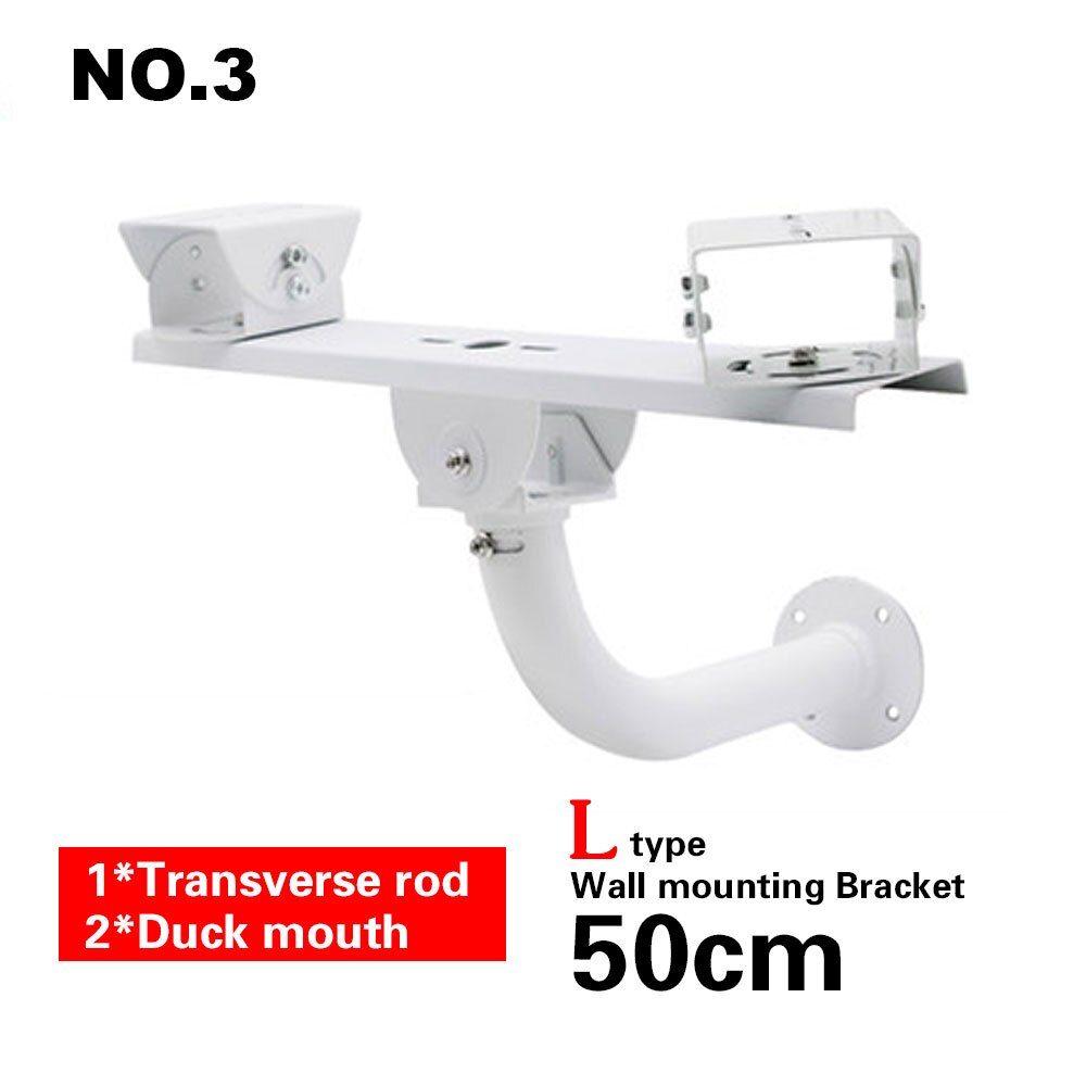 CCTV Telescopic Bracket Extension 40-60cm Adjustable Double Camera Lifting Support Flexible T-shaped Vertical Pole Mount: N03