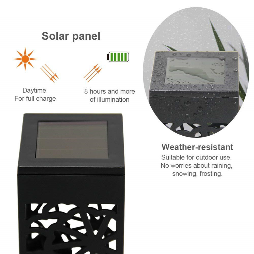 Solar lys sti utendørs hage drevet sti belysning sol glød led sti lys front gate lyse solar landskap lys