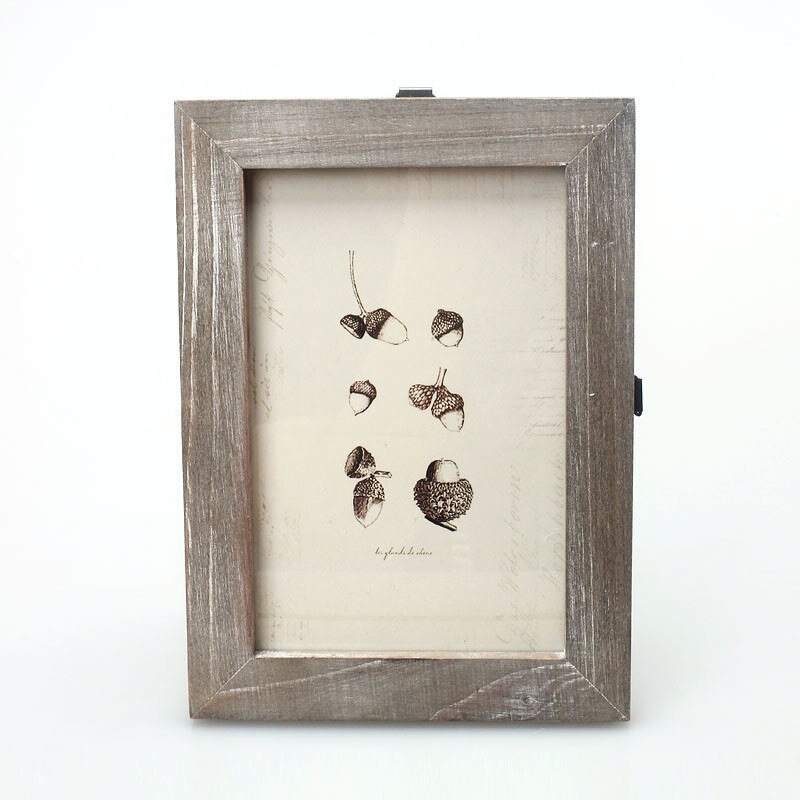 1PC marcos de fotos de Irregular Vintage marco de fotos decoración cálida para el hogar boda de madera marcos de fotos DIY