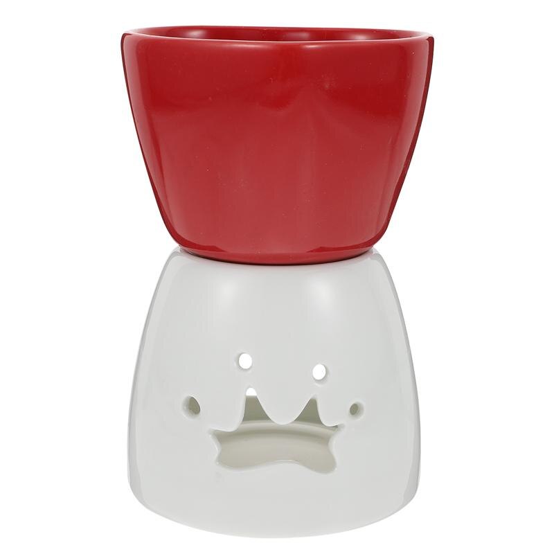 Cheese Melting Pot Ceramic Chocolate Fondue Butter Warmer Pot for Home #j: 12X8X8CM
