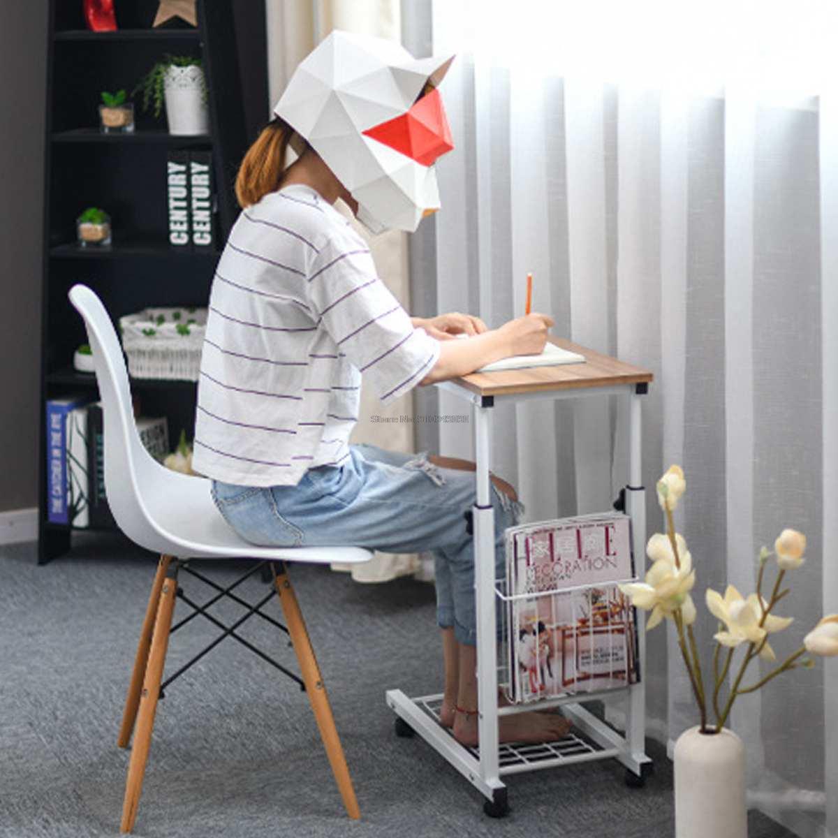 Liftable Bed Computer Desk Laptop Computer Desk Removable Rack Storage Table Bearing Capacity 30kg