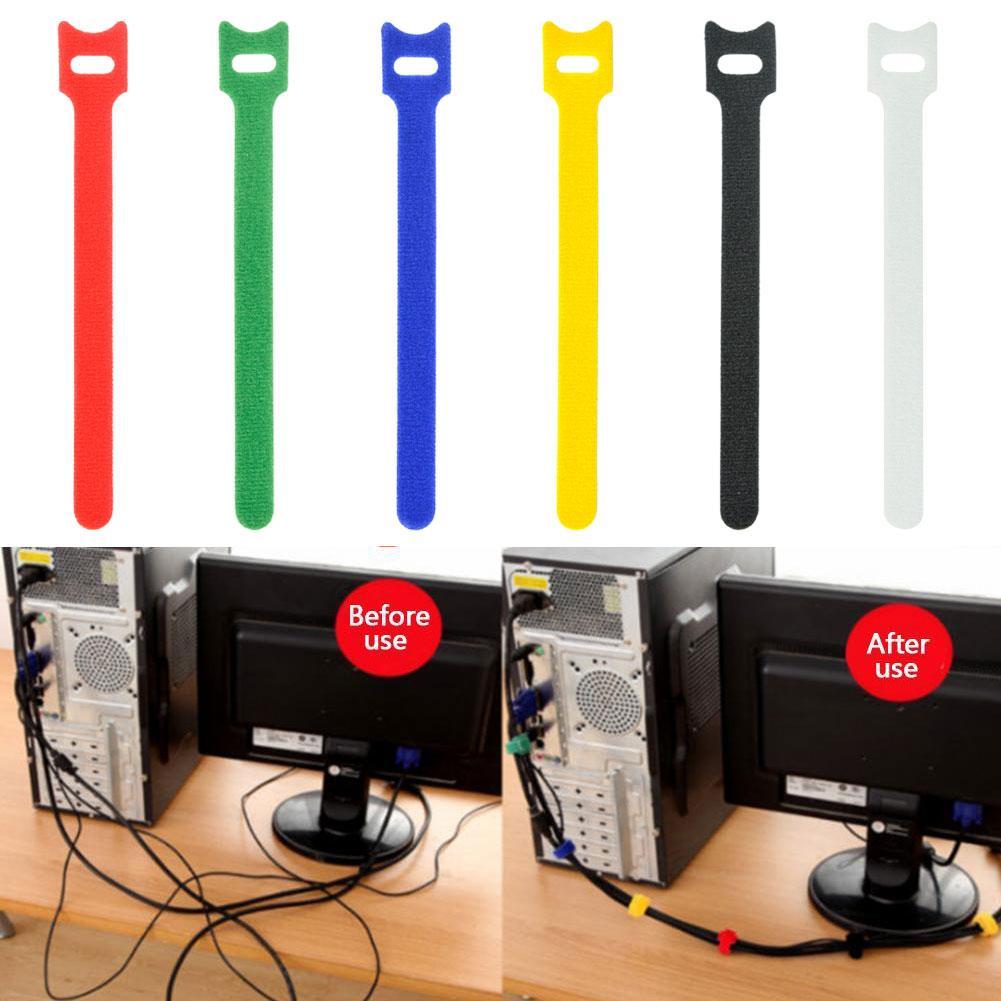 Vaste Kabelbinder Verstelbare, Magic Cable Management Haak Tape, Lus Tape En R6M5