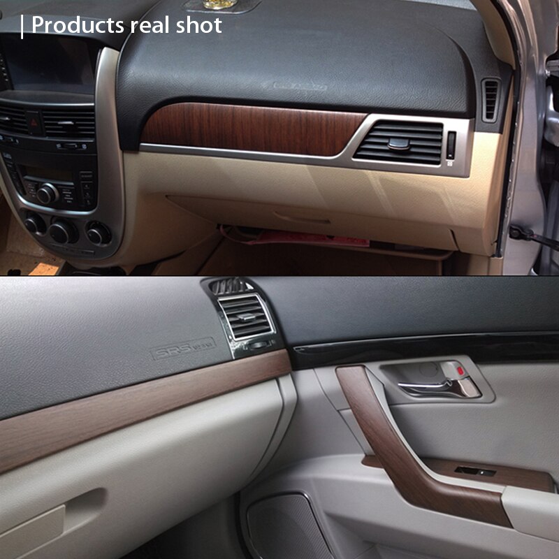 Auto Universal Car Accessories Interior PVC Premium Wood Grain Vinyl Wrap Sticker For Mitsubishi Lancer Hyundai Solaris IX30