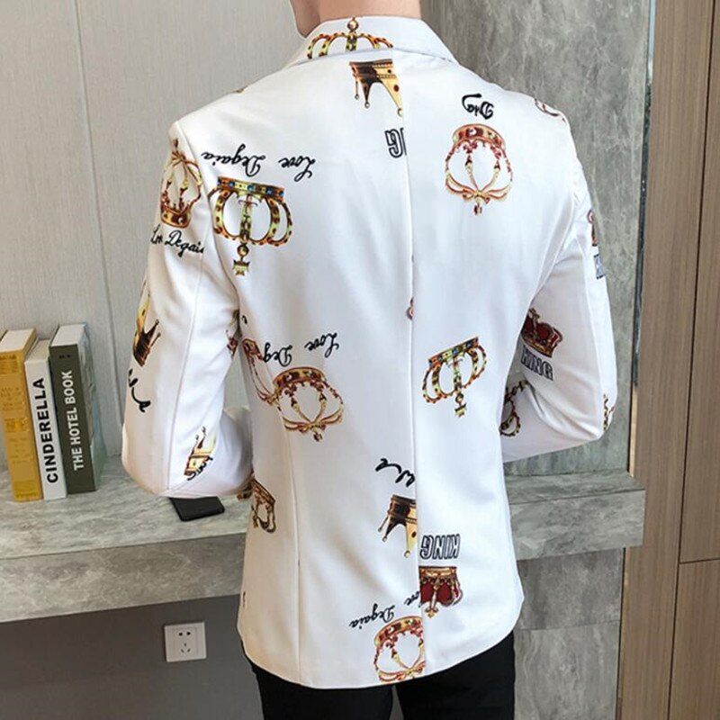 Luxury party prom blazer Men business Slim suit Male Jacket large Man classic retro social suit jacket lus size 3XL