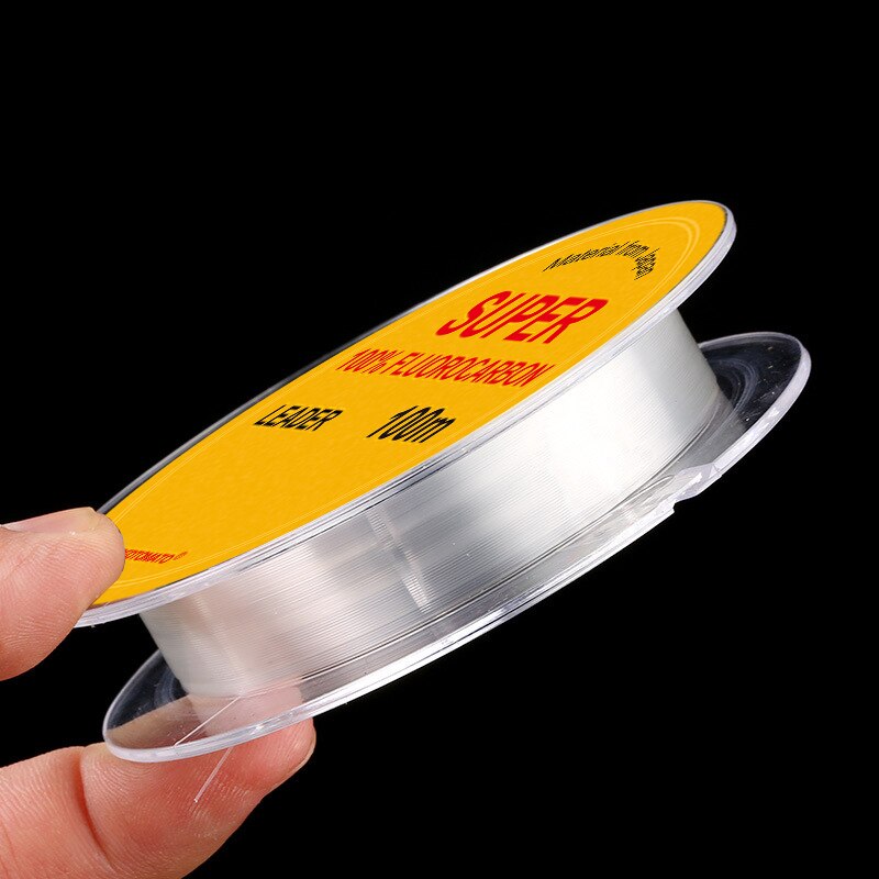 100M 100% Fluorocarbon Leader Vislijn Zee Vissersboot Japan Originele Zijde Onzichtbare Voor Karpervissen