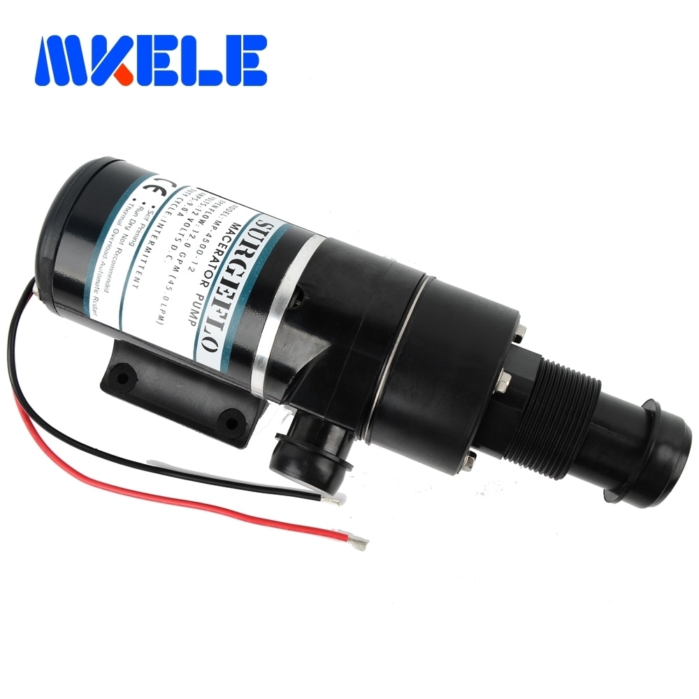 MP-4500-12 12v dc pompa maceratora ścieków 45L/min odśrodkowa pompa wodna pompa ściekowa zęzowa