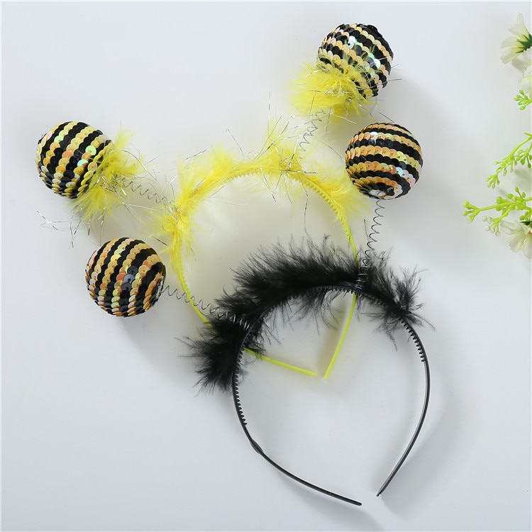 UFO Monster Insekten Alien Haarband Runde Ball Haar Band Phantasie Kleid Bee Antenne Stirnband Kostüm Weihnachten Rolle Spielen