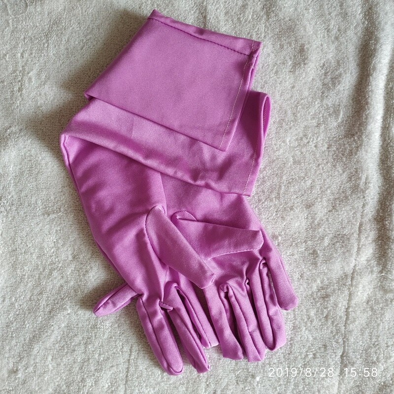 7-12 ans enfant enfant fleur fille gants étudiant doigt long gant violet clair unisexe garçon gant