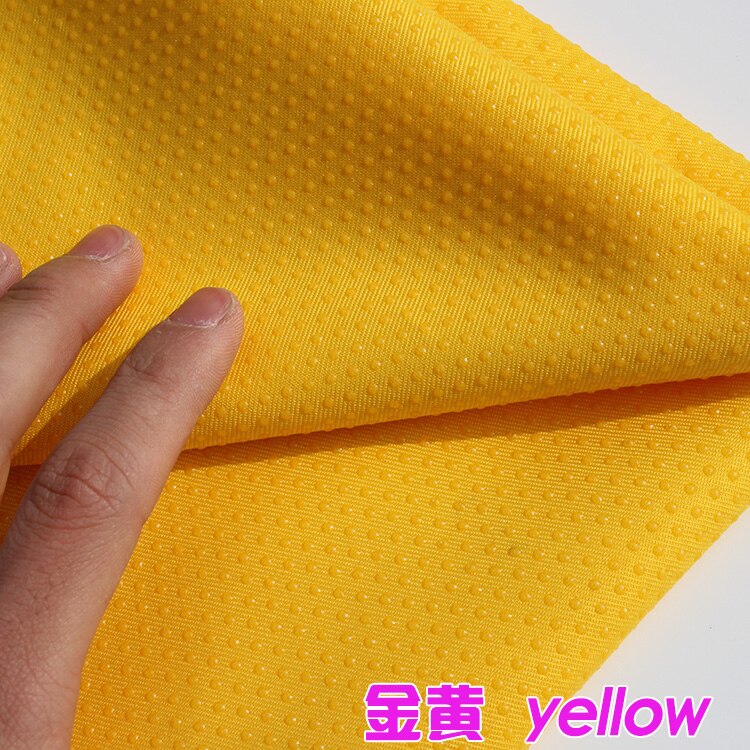 50 x 150cm polyester skridsikkert stof diy pude tæppe sål skridsikker vinyl skridsikkert stof: Gul
