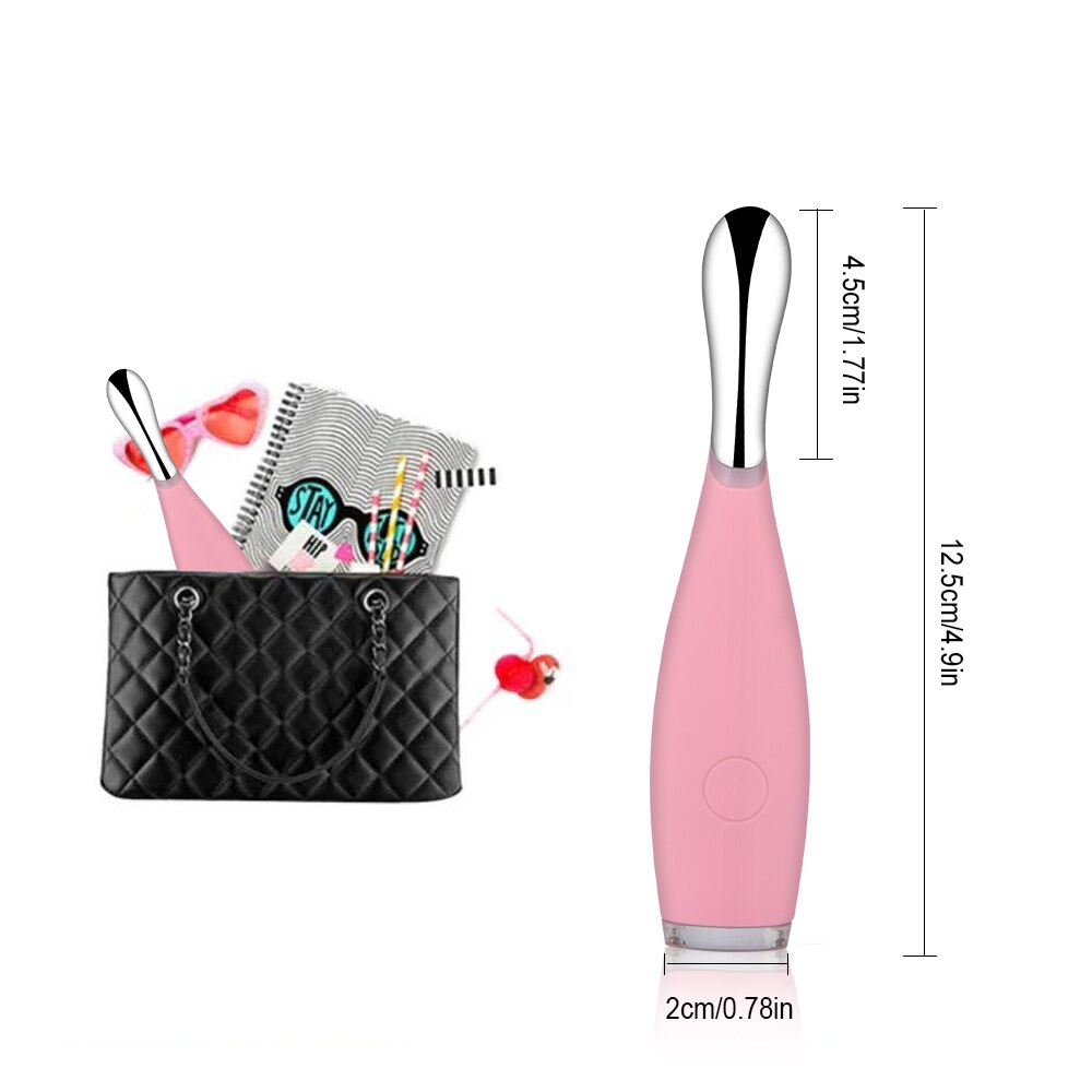 Verwarmde vibrerende oogmassage-staaf voor vrouwen verlicht donkere kringen, wallen, gezichtsverzorgingsapparaat, schoonheid valentijnsdag 25